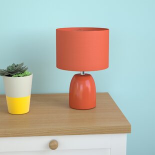 Burnt orange on sale bedside lamp